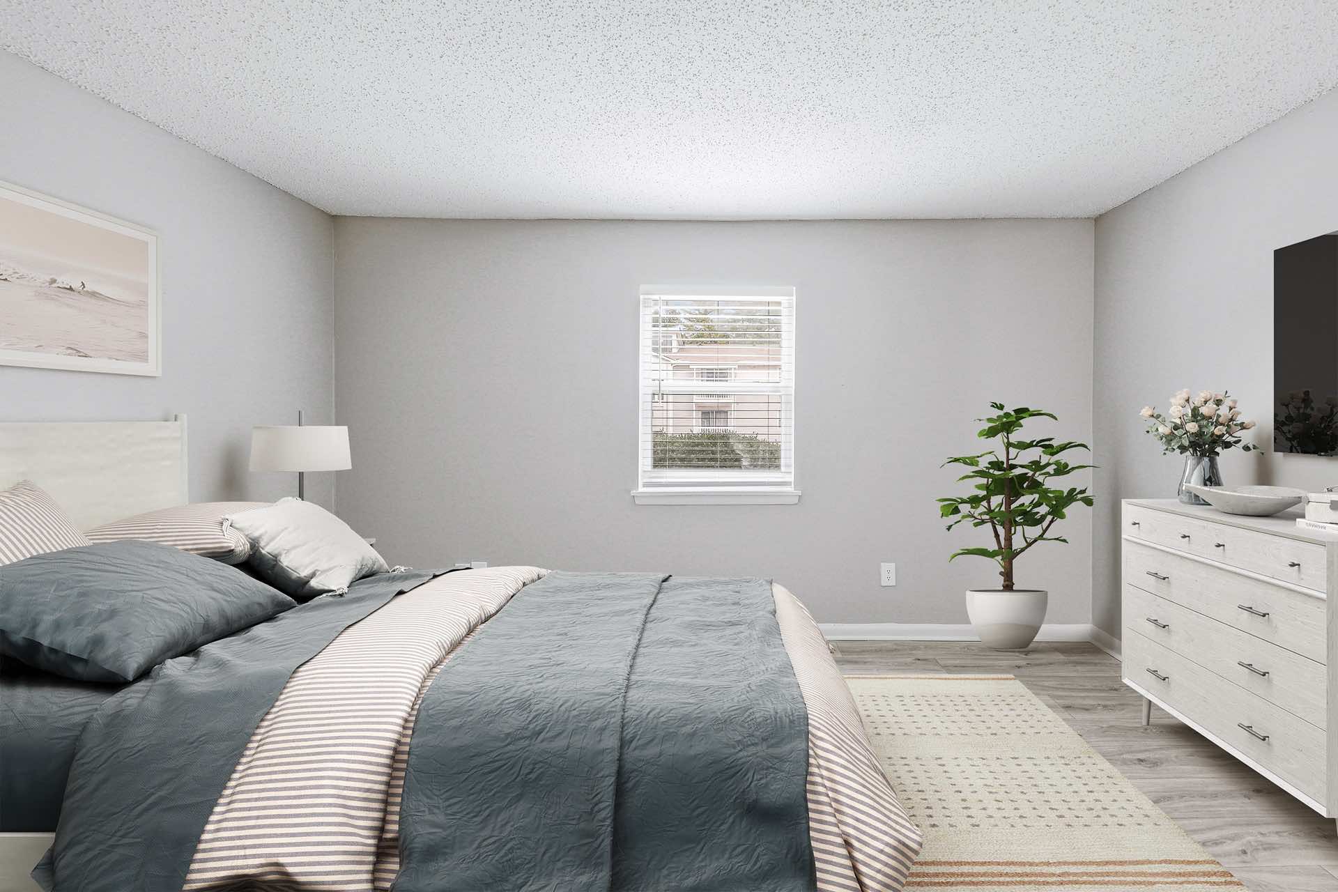 bedroom with natural lighting