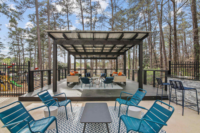 Outdoor seating and lounge area